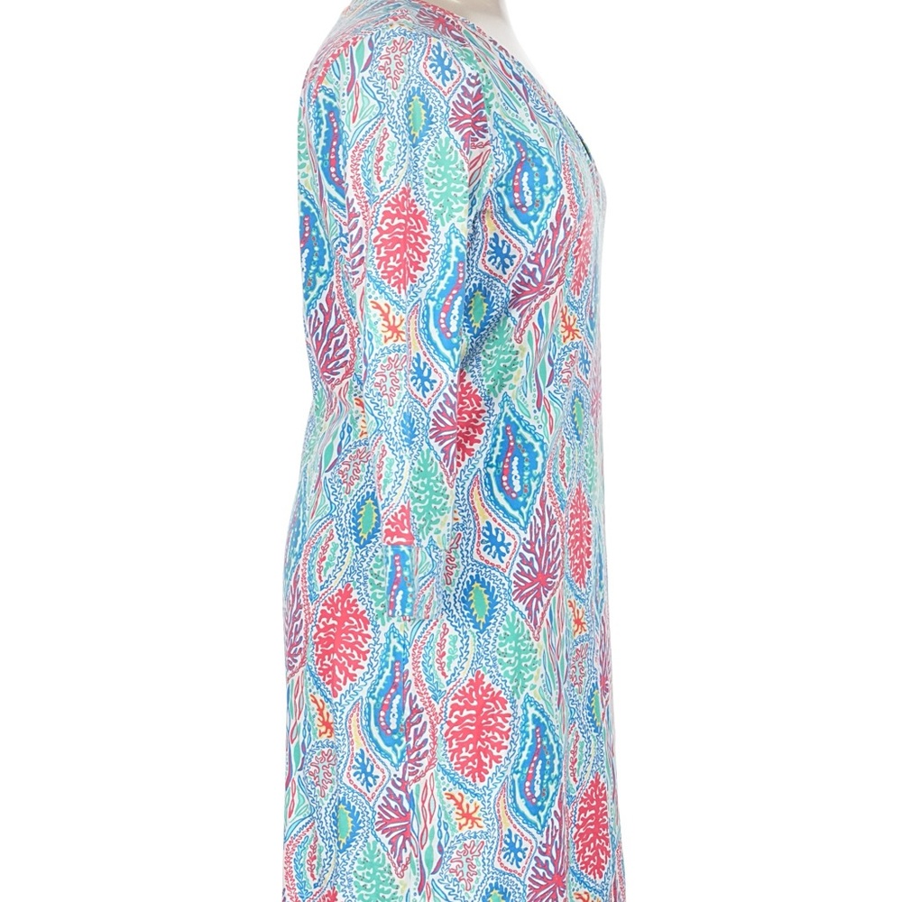 NWT Lilly Pulitzer XL Vibrant Leaf Pattern Dress - Picture 3 of 14